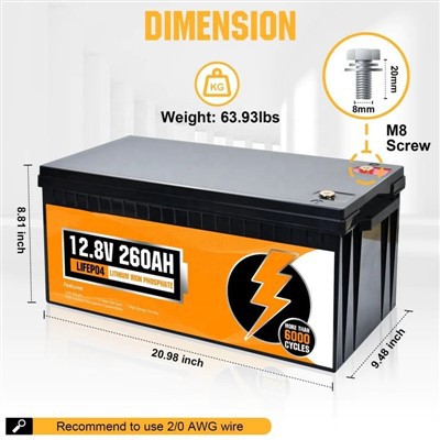 Pin LiFePO4 12V 50AH